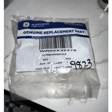 OEM WR02X32478 General Electric White Freezer Upper Basket Roller