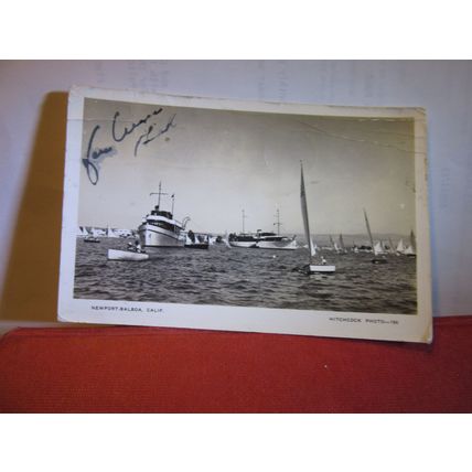 NEWPORT, BALBOA. CALIFORNIA used postcard RP 1938 pm =