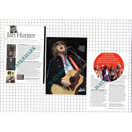 Ian Hunter Mott The Hoople Musician - 2012 Small Article