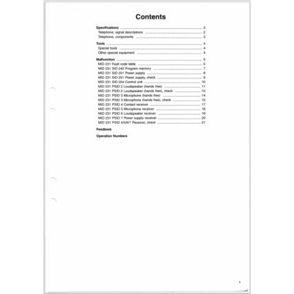 Volvo Trucks Fault Codes Telephone MID 231 Service Manual 2002 TSP164596 PDF