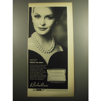 1960 Richelieu Perle de Mer Simulated Pearls Advertisement