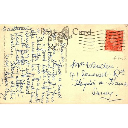 Carpet Gardens, Eastbourne, Sussex, England, 1950, Postcard