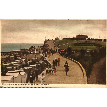 Grand Parade & Wish Tower, Eastbourne, Sussex, England, 1945, Postcard