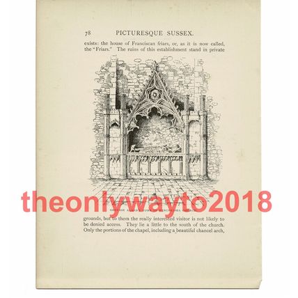 Gervase Alards Tomb, Winchelsea Church, Sussex, Book Illustration (Print), 1903
