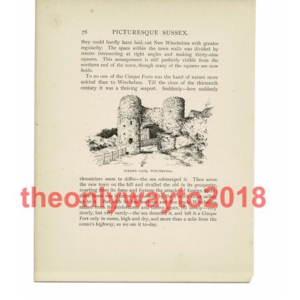Strand Gate, Winchelsea, Sussex, Book Illustration (Print), 1903