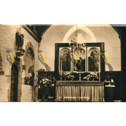 St Materiana, Tintagel, Cornwall, 5/604 RP Overland Views Postcard