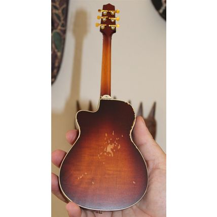 TOBY KEITH -Signature Sunburst Distressed Acoustic 1:4 Replica Guitar~Axe Heaven