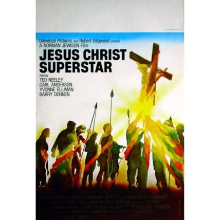 JESUS CHRIST SUPERSTAR 1973 Ted Neeley BELGIAN POSTER