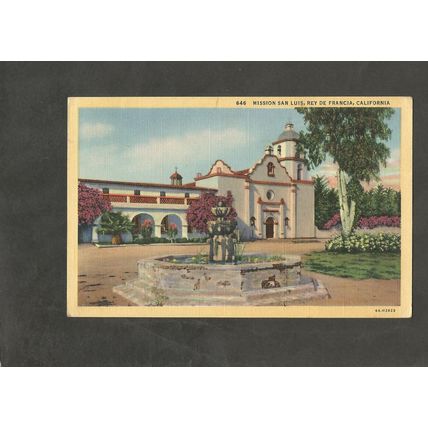 Postcard California Mission San Luis Rey de Francia