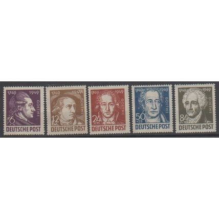 Mi; 234/238 MNH 1949 SBZ Cat € 15