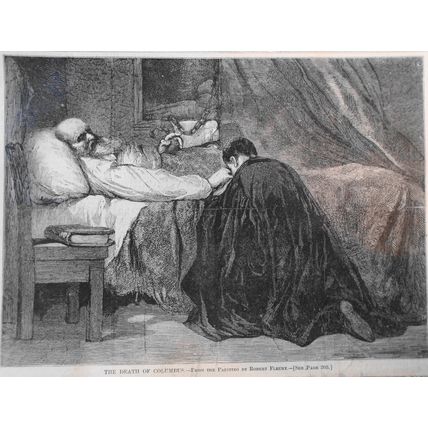 "The Death Of Columbus" (Story On Verso) - Harper's Weekly, March 28, 1868