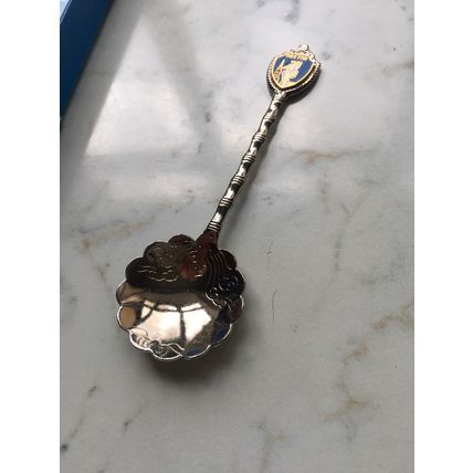 Souvenir Collectors Tea spoon - Boston - Boxed. Silver Plated. 1981. Fort Spoons