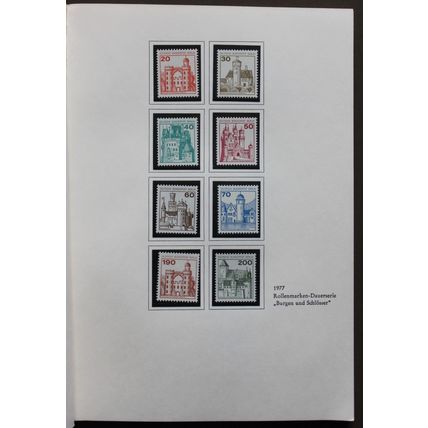 DEUTSCHE BUNDESPOST ALBUM 1977 YEAR POSTAGE STAMPS Complete Unmounted Mint