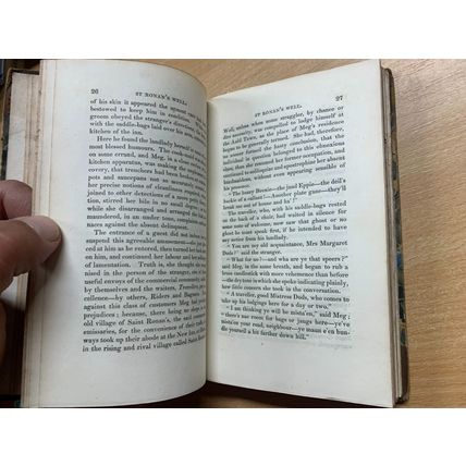 1833 WALTER SCOTT "ST RONAN'S WELL" WAVERLEY NOVELS SMALL ANTIQUE BOOK (P3)