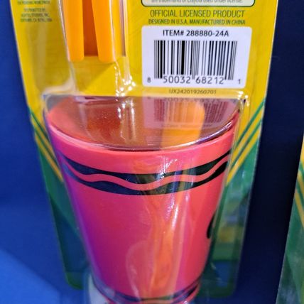 New Lot 6 CRAYOLA TOOTHBRUSH SET Brush Buddies Rinsing Cup Cap & Xtra Travel Kit