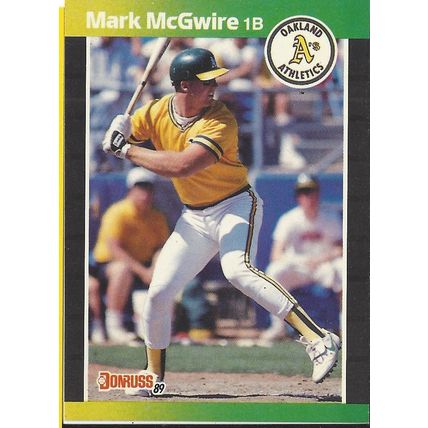 1989 DONRUSS MARK McGWIRE #95
