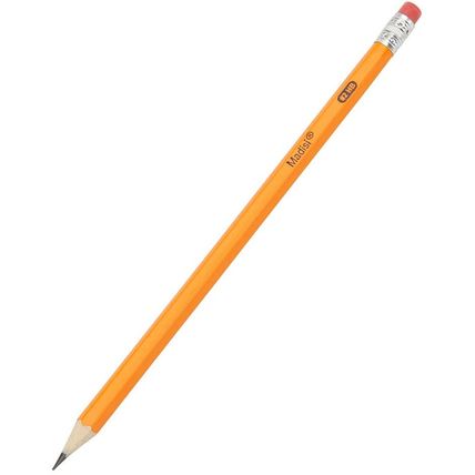 Madisi Wood-Cased #2 HB Pencils, Yellow, Pre-Sharpened, Bulk Pack, 576 Pencils i