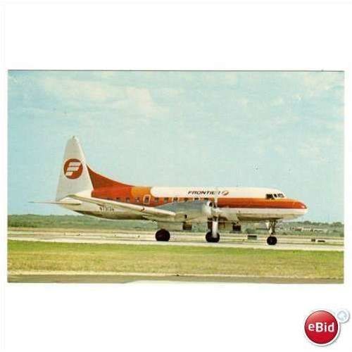 FRONTIER CONVAIR 580 AIRCRAFT POSTCARD A12432