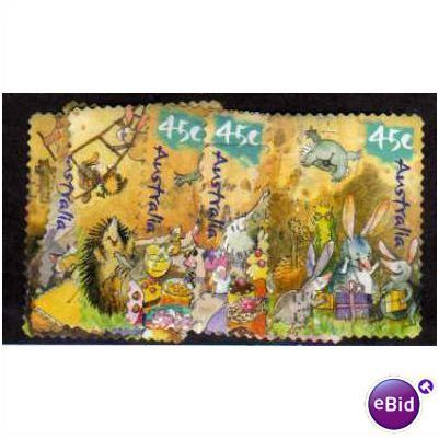 AUS 2001 S/A SET 'WILD BABIES' (6v) ' FINE USED (EBID1340)