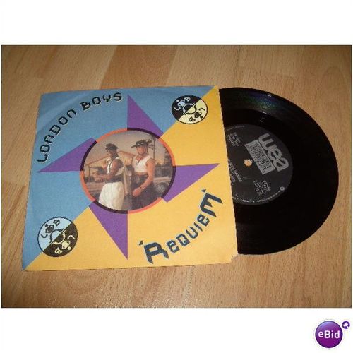 london boys, requiem . 1988 7" p/s . wea , yz 345