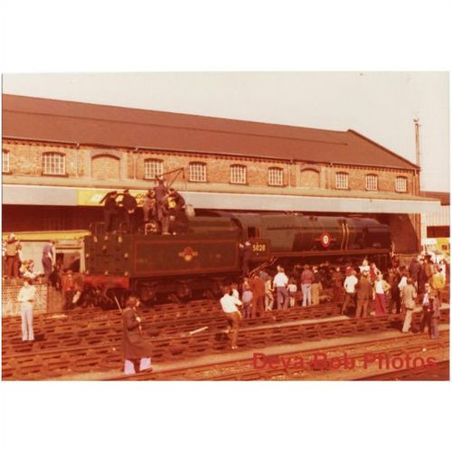 Railway Photo SR MN 35028 Clan Line CHESTER 1975 Merchant Navy Pacific Loco