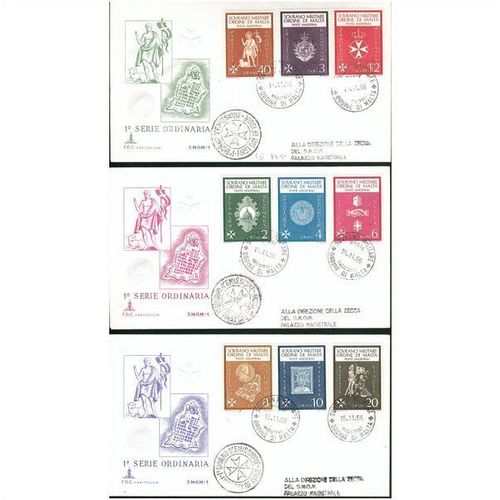 Sovrano Militare Ordine Di Malta FDC's x 3 - 15th Nov 1966