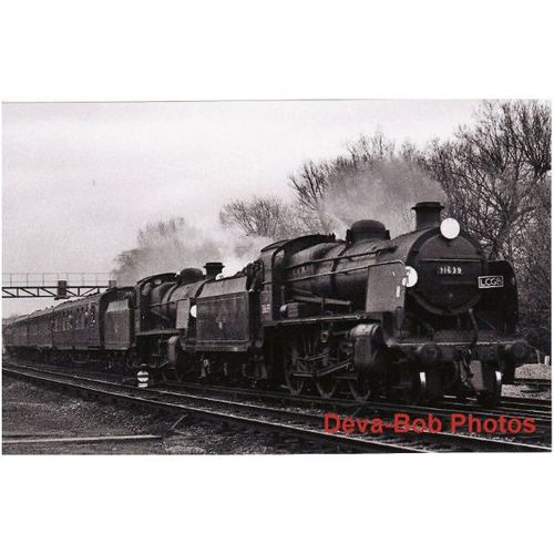 Railway Photo SR N Class 31639 31411 Southern BR 2-6-0 Loco LCGB Wilts & Hants