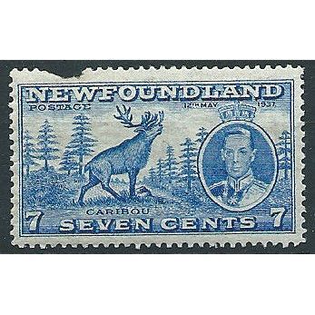 Newfoundland 1937 SG259 7c Bright Ultramarine Filler Mounted Mint .. ..