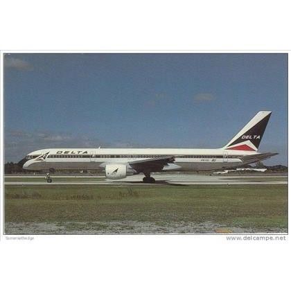 Delta Air Lines Boeing B757 232 Aircraft Postcard (A11900)