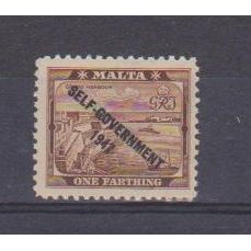 Malta.SG234 1/4d Grand Harbour,Valletta.Mounted Mint.Oct16