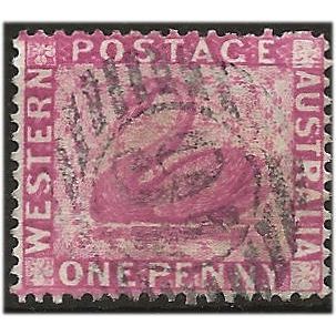 Western Australia 1888 SG103 1d Carmine-Pink Good/Fine Used. ..