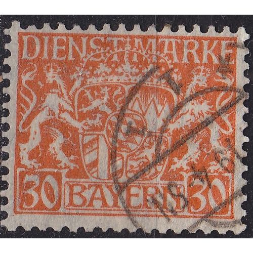 GERMANY Bayern Bavaria [Dienst] MiNr 0022 x ( O/used )