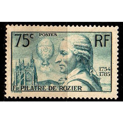 FRANKREICH FRANCE [1936] MiNr 0318 ( */mh ) Flugzeug