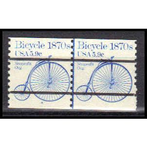 1901a 5.9c Bicycle Fine MNH Dry Gum CNP Left 4 PA0377