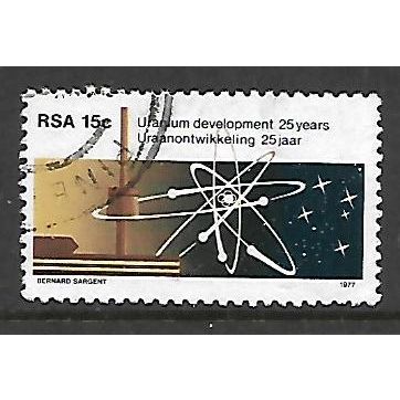 SOUTH AFRICA 1977 15c ATOMIC DIAGRAM SG 437 FINE USED