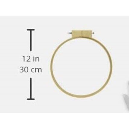 Darice 1Piece, 10 inch, Round Wooden Embroidery Hoop
