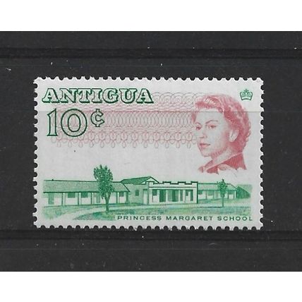 Antigua.SG187a 10c Princess Margaret School.Mounted Mint.Oct23b