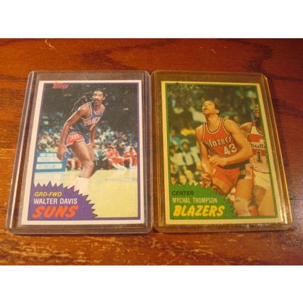 1981/82 Topps, 10-Nice Cards, JONES HOF/THOMPSON, ++