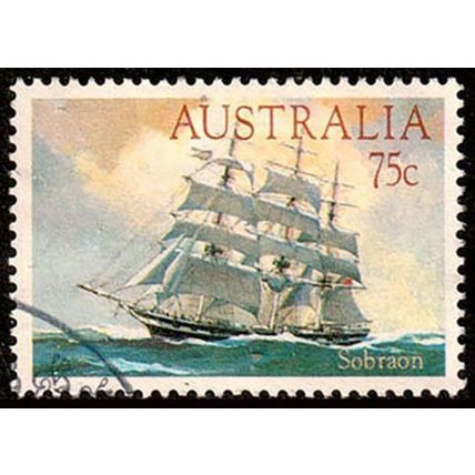 Australia 1984 Clipper Ship Sobraon 75c Used Stamp
