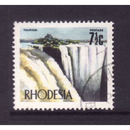 RHODESIA 1970 SG 443c 7 1/2c VICTORIA FALLS FINE USED#