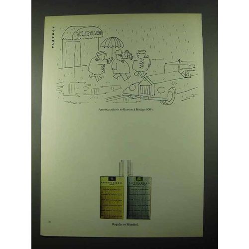 1969 Benson & Hedges Cigarettes Ad - America Adjusts