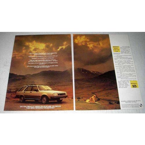 1984 Renault Mark 2 18 GTX Estate Car Ad - Need Excuse?