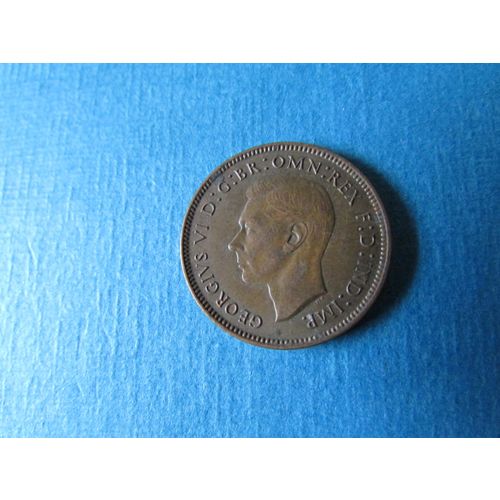 1940 GEORGE VI FARTHING FREE POST. AAA