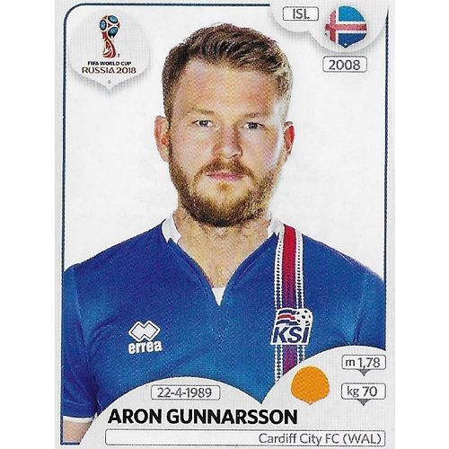 Panini's FIFA World Cup Russia 2018 Stickers: No.301 - Gunnarsson (Aron)