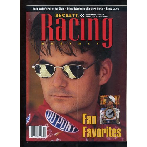 JEFF GORDON 1996 Beckett Racing Monthly Price guide #27 'FAN FAVORITES"