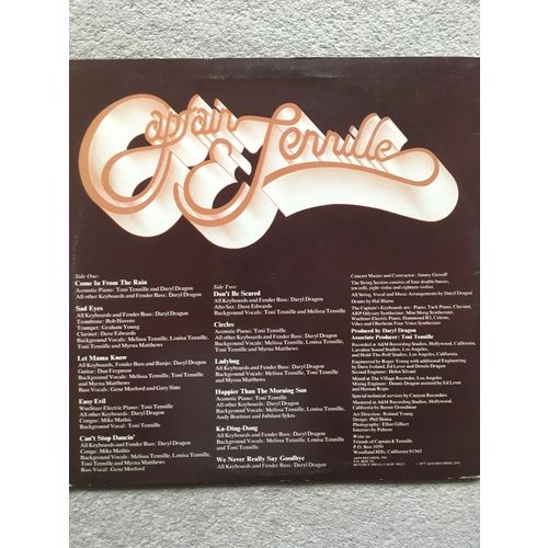 CAPTAIN & TENNILLE - COME IN FROM THE RAIN (VINYL LP, USA, 1977)