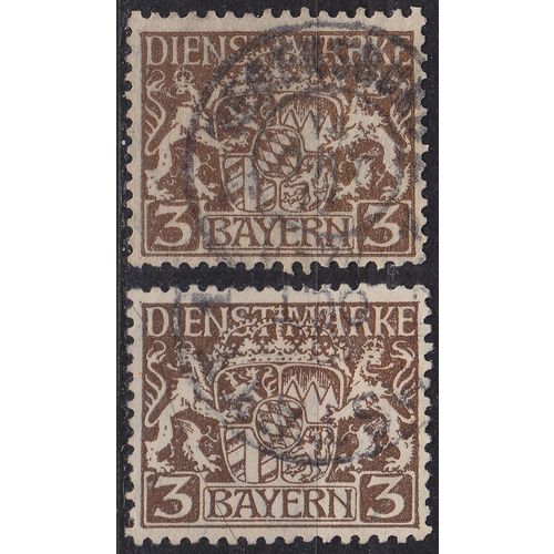 GERMANY Bayern Bavaria [Dienst] MiNr 0016 x,y ( O/used )