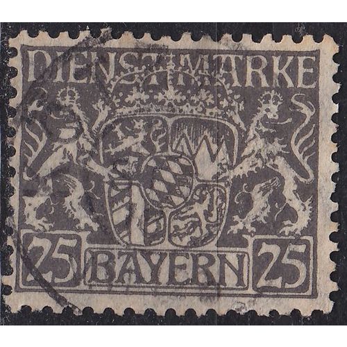 GERMANY Bayern Bavaria [Dienst] MiNr 0021 x ( O/used )