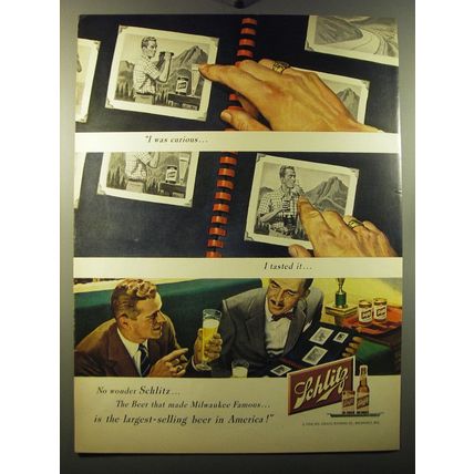 1950 Schlitz Beer Advertisement