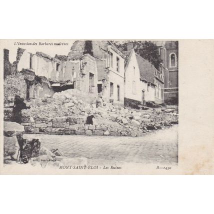 Mont Saint Eloi Les Ruines France Postcard unused VGC